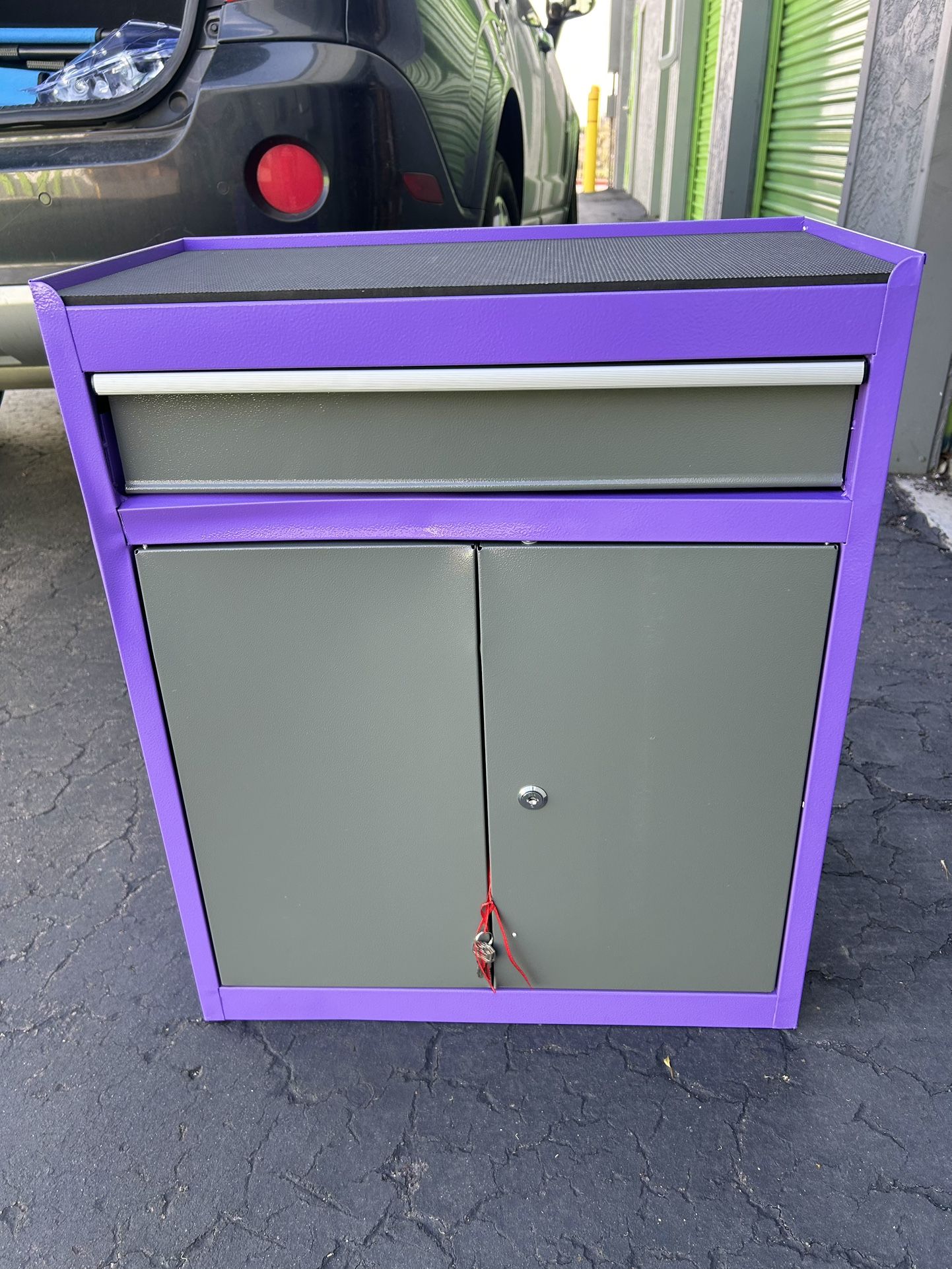 Small Lockable Tool Storage Cabinet + Chest