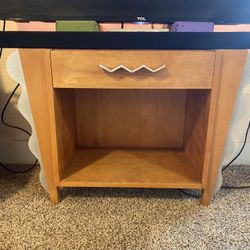 Light Wood TV Stand, Funky & Functional! 