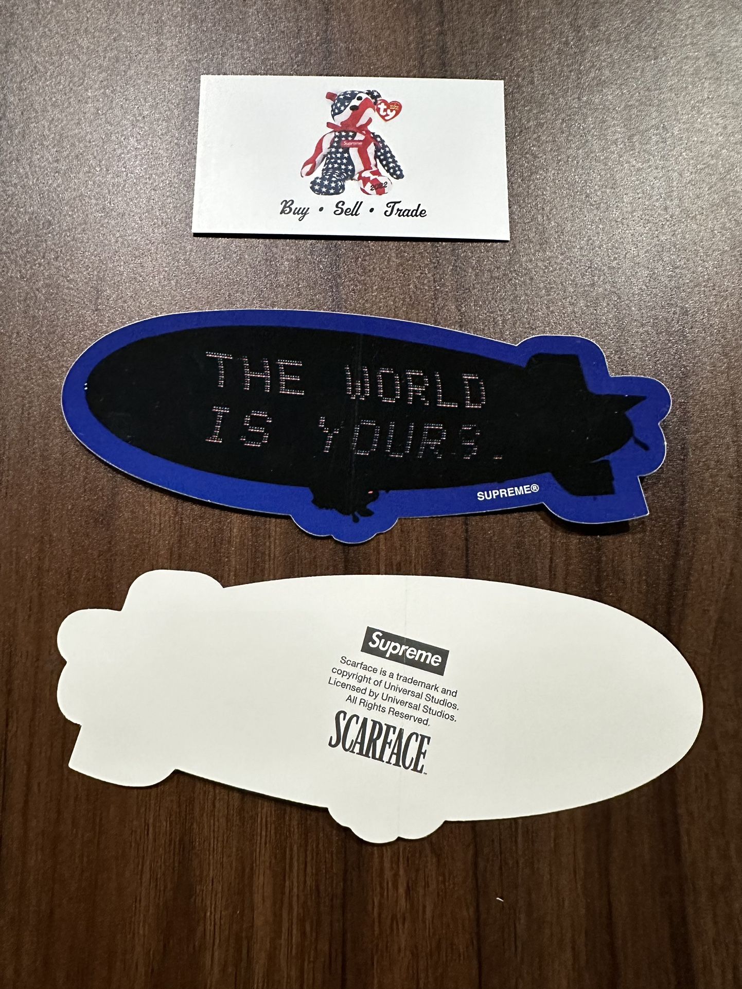 Supreme Scarface Blimp The World Is Yours Sticker