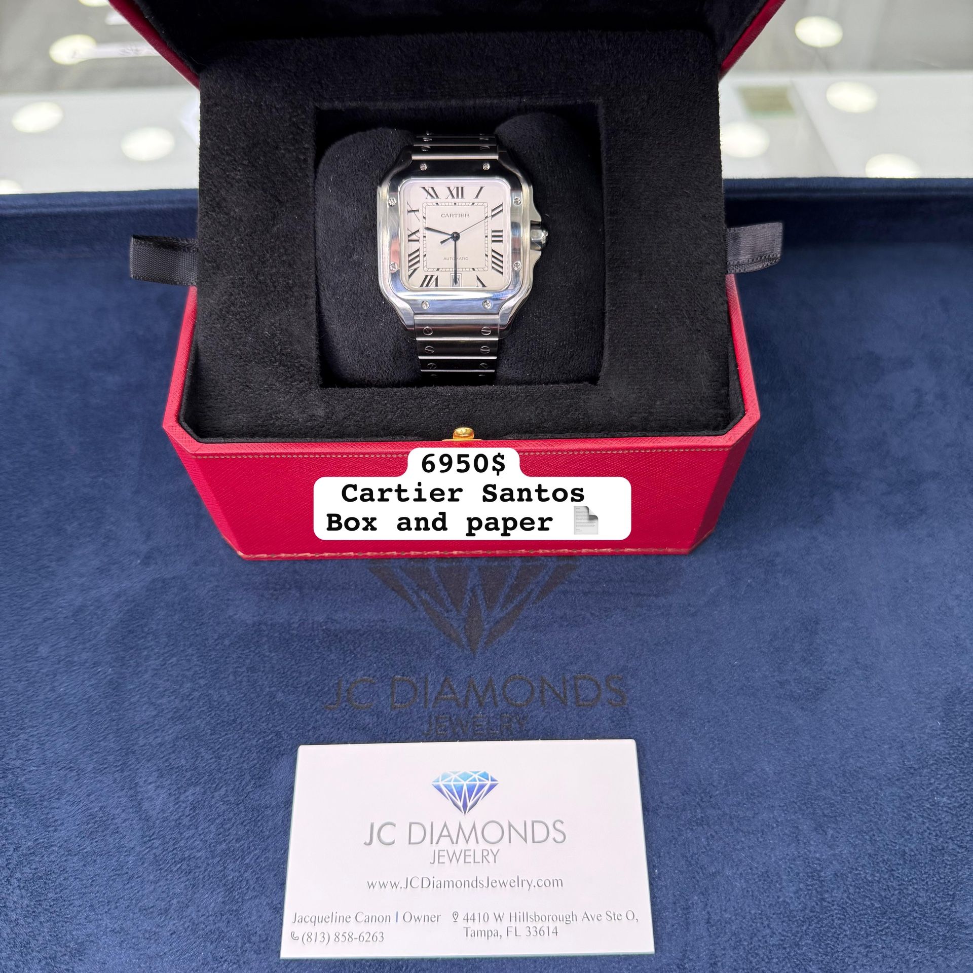 Cartier Santos 40 Mm Stainsteel