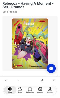 Cyberpunk TCG - Rebecca Having a Moment