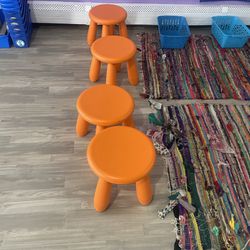 Set Of 4 Kid Stools-IKEA 