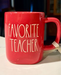 Rae Dunn Favorite Teacher Red Mug