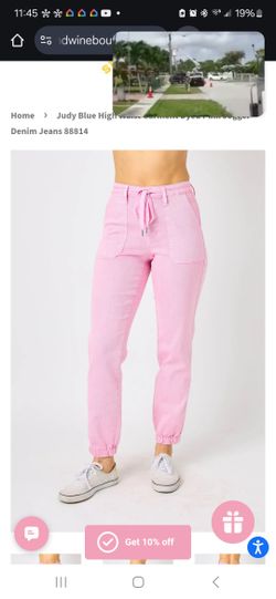 Judy Blue Pink Cuffed Joggers (1) 16w & (1) 18w