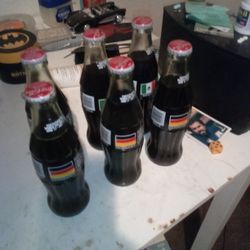Six 8 Once Coca Cola Bottles From 1994 Un Open From The World Cup USA 94
