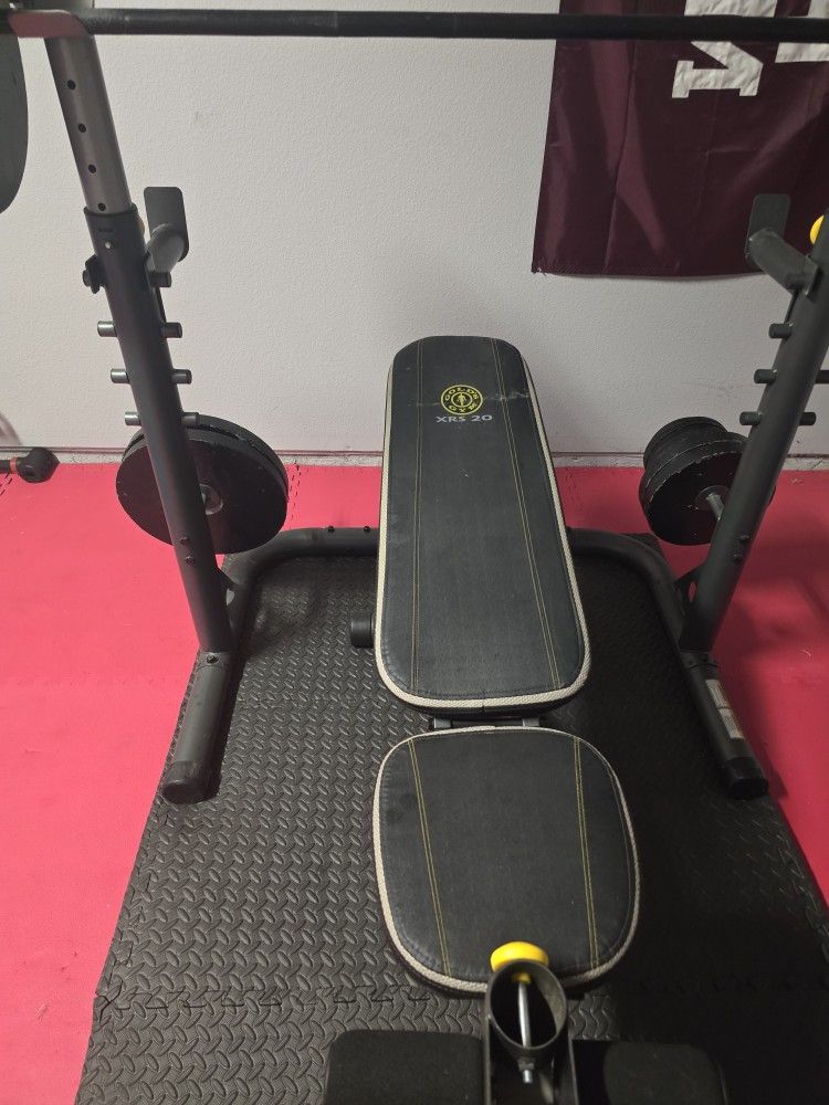 Golds Gym XRS 20 Bench And Rack Set