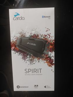 Cardo Spirit Motorcycle Bluetooth Intercom Headset – Brand New In Box