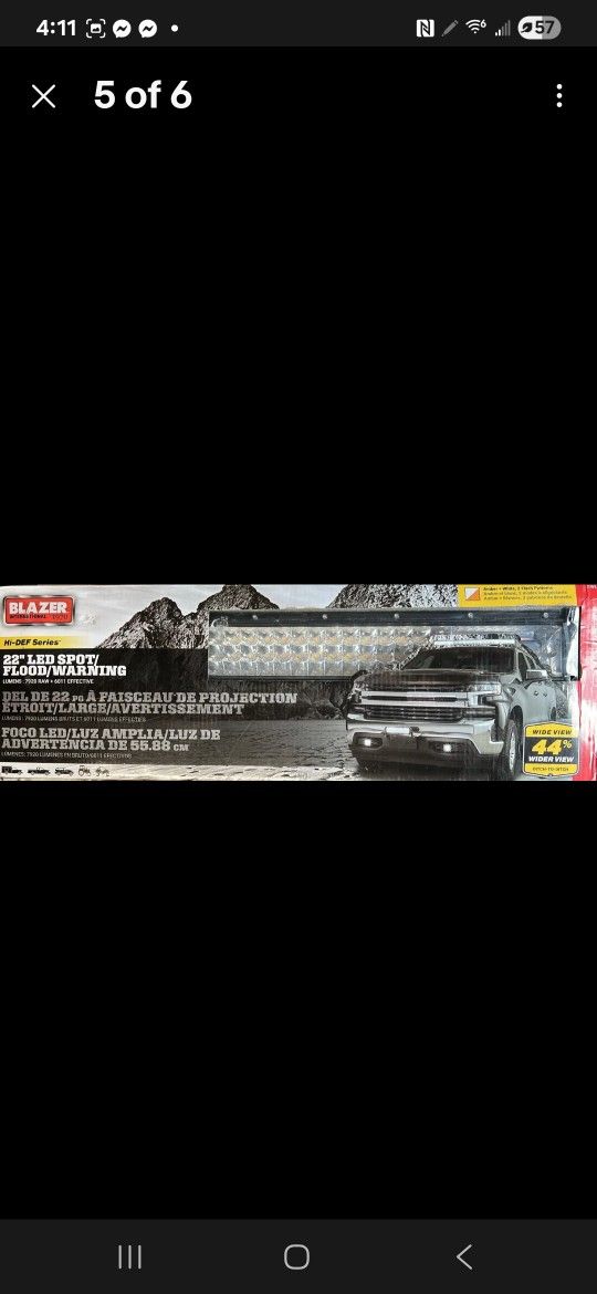 22" BLAZER LED LIGHT FLOOD/WARNING KIT 12-24V, TRUCK/SUV Etc