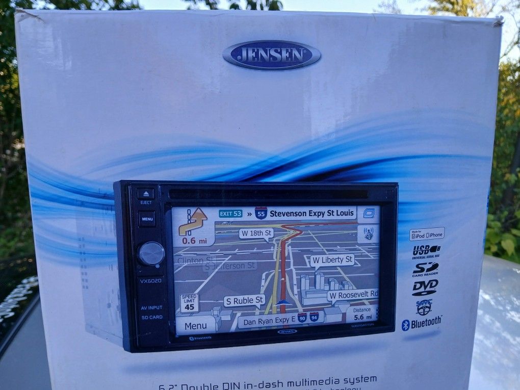 Jensen 6.2 Brand New Cd Dvd Bluetooth USB Aux SD Card Navigation  $200firm Price Pickup Only Serious Buyers Please Yes It Is Avaliable 