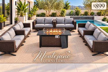 12 seater Patio furniture set with Fire pit