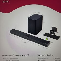 LG (NEW): Soundbar+Wireless Sub SC95