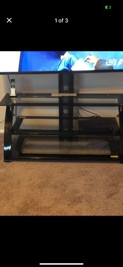 Glass TV stand