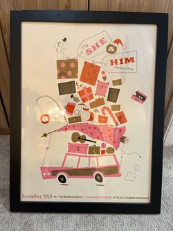 Framed She and Him poster
