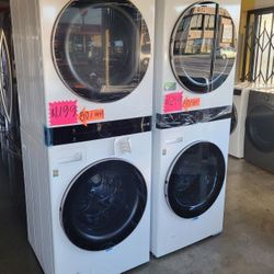 LG ThinQ WashTower Single Unit Front Load Washer 4.5 Cubic Feet Dryer 7.4 Cubic Feet LQB X