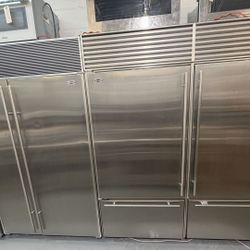 Sub-Zero 650/S Stainless Steel Refrigerator/Freezer – Used – Built-In 48”