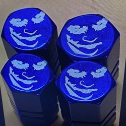 Joker tire valve stem caps four pack