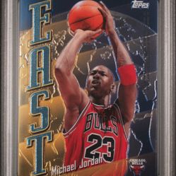1998 TOPPS EAST - WEST #EW5 M.JORDAN/K.BRYANT PSA 10