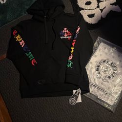 Multi Color Chrome Hearts Hoodie Size M