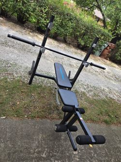 Proform Adjustable Bench Press with CAP 30lb 7ft Olympic Bar