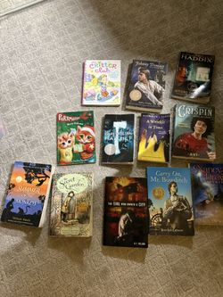 Books For Sale. For 8th Graders crispin, A Wrinkle In Time, 