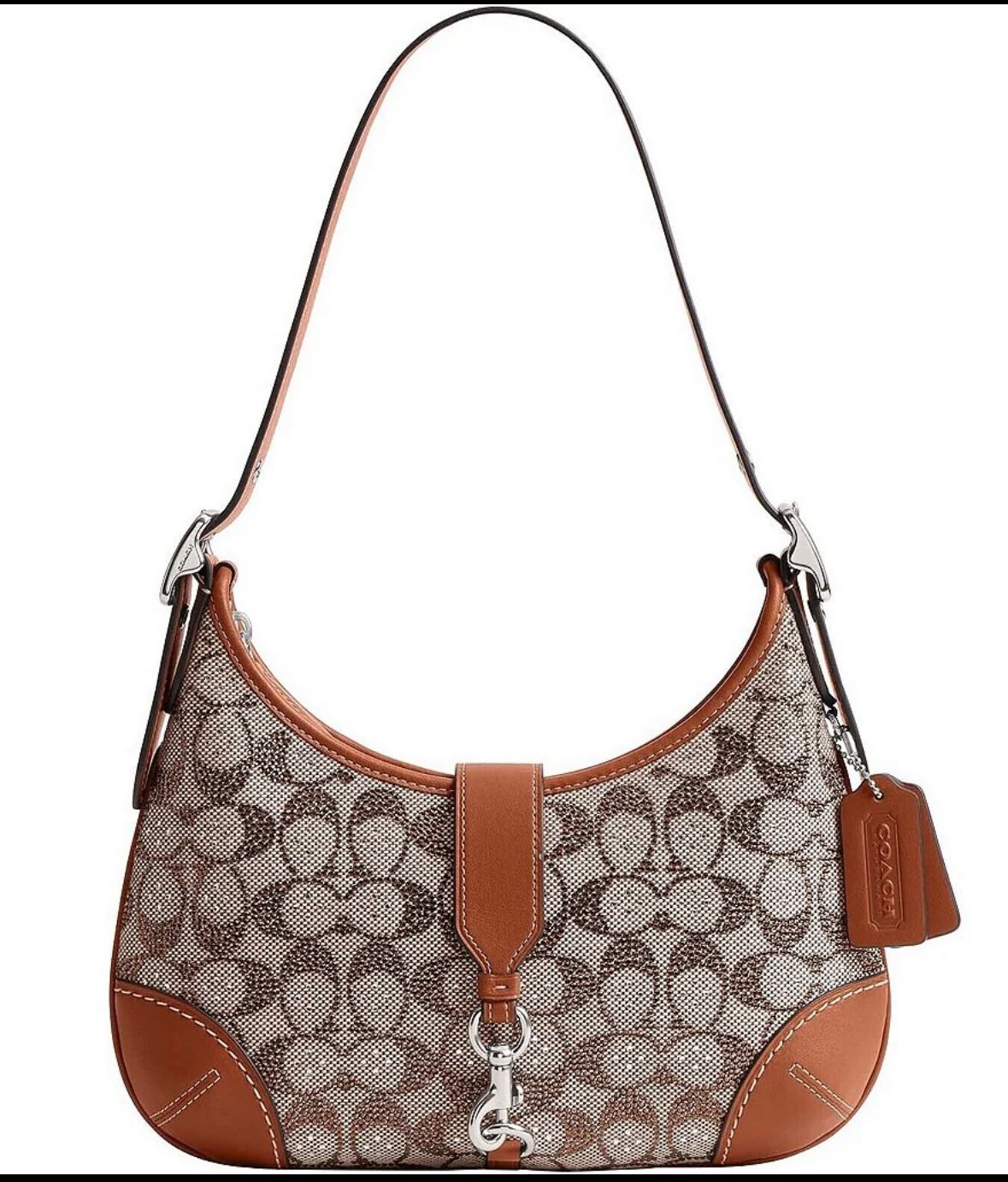 The Coach Originals Hamptons 2005 Crystal Signature Jacquard Hobo Bag