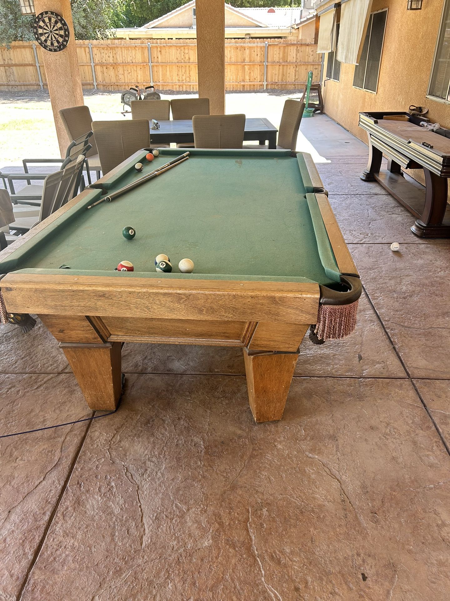 Pool Table And Shuffle Board Table