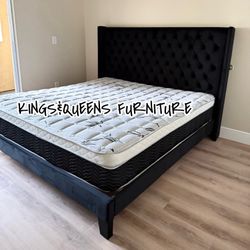 NEW KING BED FRAME WITH MATTRESS