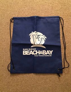 San Diego Beach & Bay Half Marathon Cinch Bag Backpack