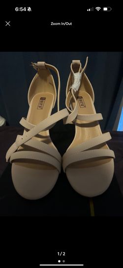 Ninety Cream Elegant Strappy Heels
