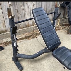 Marcy Weight Bench With Curling Stand