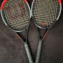 2 Wilson Clash 26 Tennis Rackets – Grip 0 – Great Condition