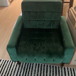 Comfy Emerald Green Chair 