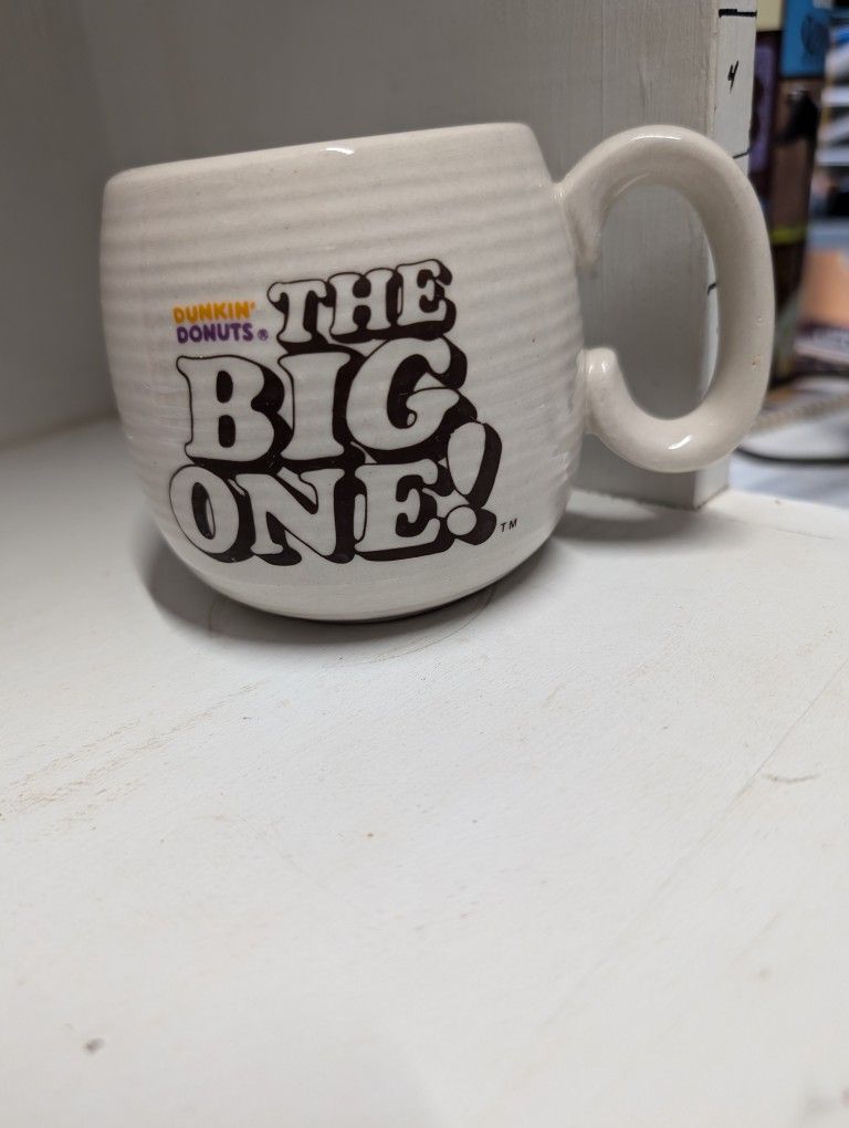 Vintage 1980's Dunkin Donuts The Big One! Mug & Campbell's Soup Co. Tomato Soup Mug