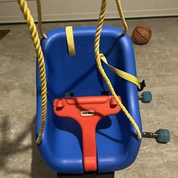 Little Tikes Blue Swing With Hooks 