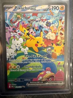Pokemon Pikachu ex • 30th Celebration Special Illustration Rare • 149/128