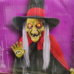 7ft Spell Casting Witch  LED
