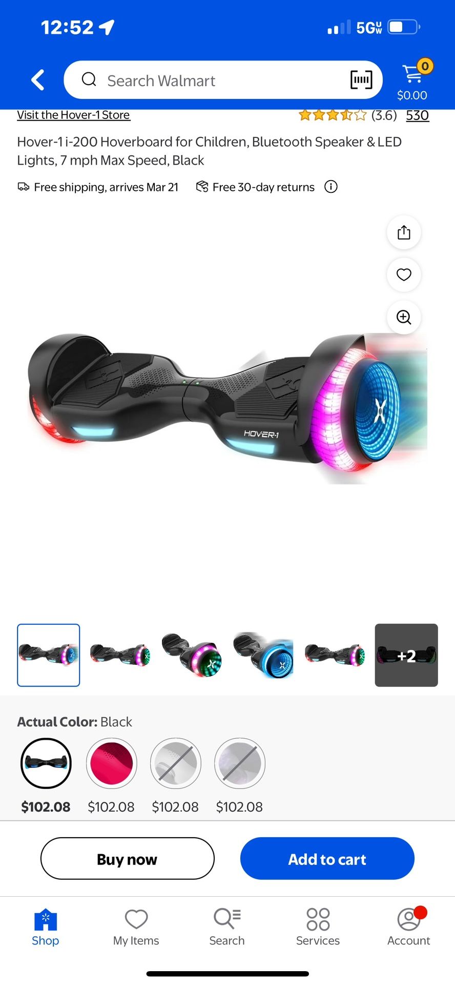 Hooverboard W 2 Yr Warranty 