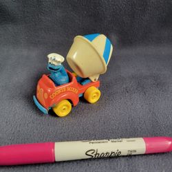 1982 Playskool Inc, Cookie Mixer, Sesame Street, Cookie Monster Toy, Die Cast