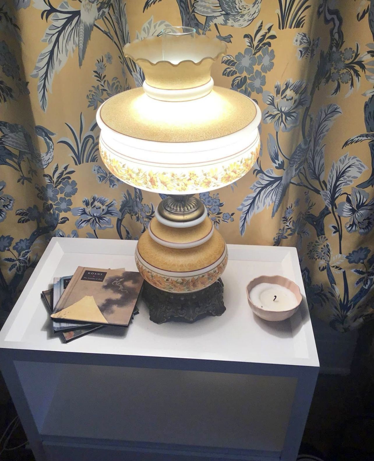 Pair Of Vintage Quoizel Hurricane Lamps