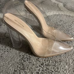 Pretty Little Thing Clear Heels