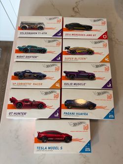 Lot of (9) Hot Wheels id Cars