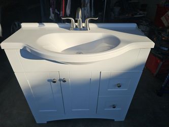 Sink Cabinet White St Paul Facit  All Include 600