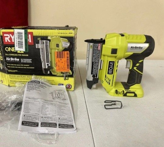 Ryobi P318 Cordless Pin Nailer 23 Gauge 18v ONE+ AirStrike TOOL ONLY