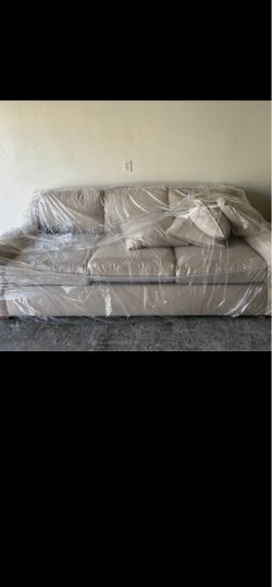 Brand New Fabric Estate Sofa  Moving Must Sell