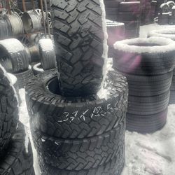 37x12.50/20 LT 351250R20LT  set of matching used tires in great condition 400$ for 4 tires plus tax.  Mount available but not included. City tires  16