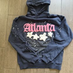 Sp5der Atlanta Hoodie Navy Size S New