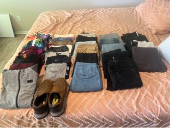 Young adult man clothes
