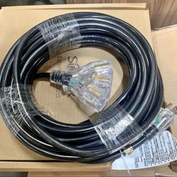 Brandnew High Quality 3 plugs Lighted Extension Cord 50 Feet Length