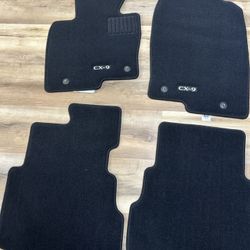 2016-2023 Mazda CX-9 Genuine OEM Carpet Floor Mats Set Black 4pc TK52-68-G40