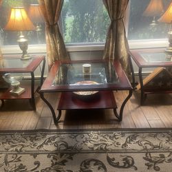 Coffee Table And 2 End Tables